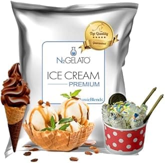 AussieBlends Premium Ice Cream Mix For Soft Serve, Rolled Ice Cream, Gelato, Liquid Nitrogen, 1-Pack, Imported