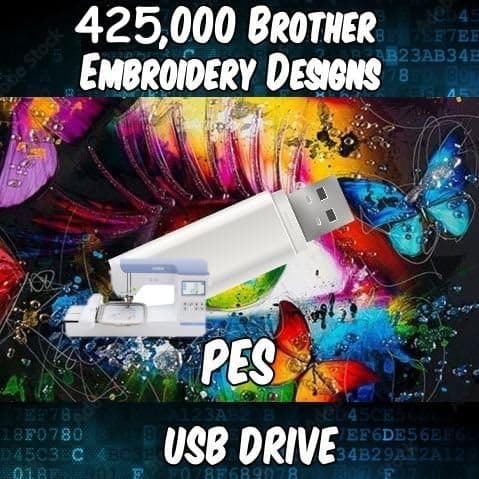 425,000 Embroidery Machine Patterns Designs Collection in PES Format by Jacob's Toyland