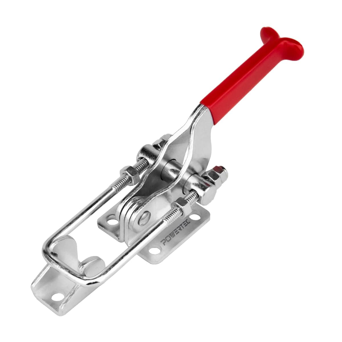 POWERTEC 20306 Heavy Duty Adjustable Latch-Action U Bolt Toggle Clamps 40341-2000 lbs Holding Capacity, 1PK