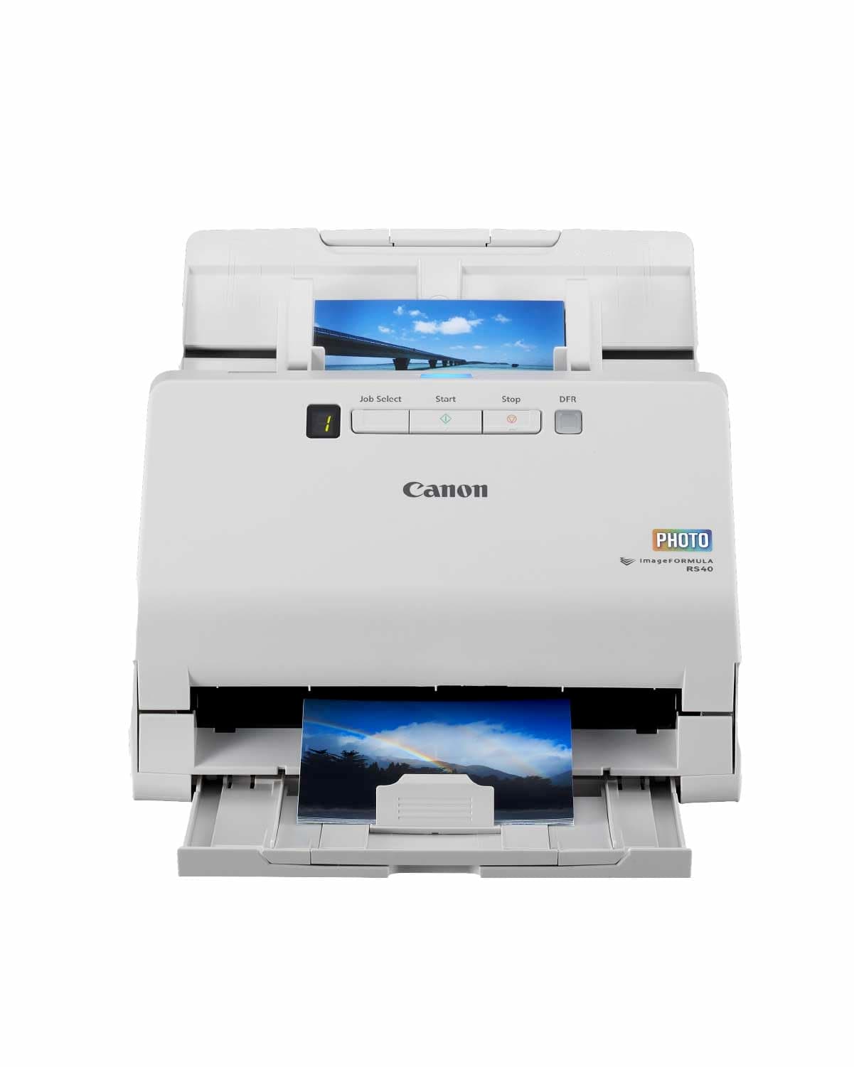 Canon imageFORMULA RS40 Photo & Document Scanner | Double-sided Scanning with USB for Home & Office | With Auto Photo Fix & Red Eye Correction | With Canon CaptureOnTouch Software