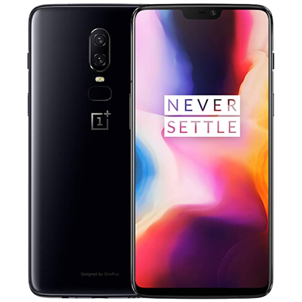 OnePlus 6 6GB+64GB 6.28 inch AMOLED Display Android 8.1 Dual Rear Camera Dual LED Flash Dual SIM Factory Unlocked 4G Smartphone 1080 x 2280 Pixels (Mirror Black)