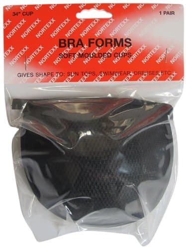 Nortexx 34-inch Bra Form Soft Moulded Cups, Black