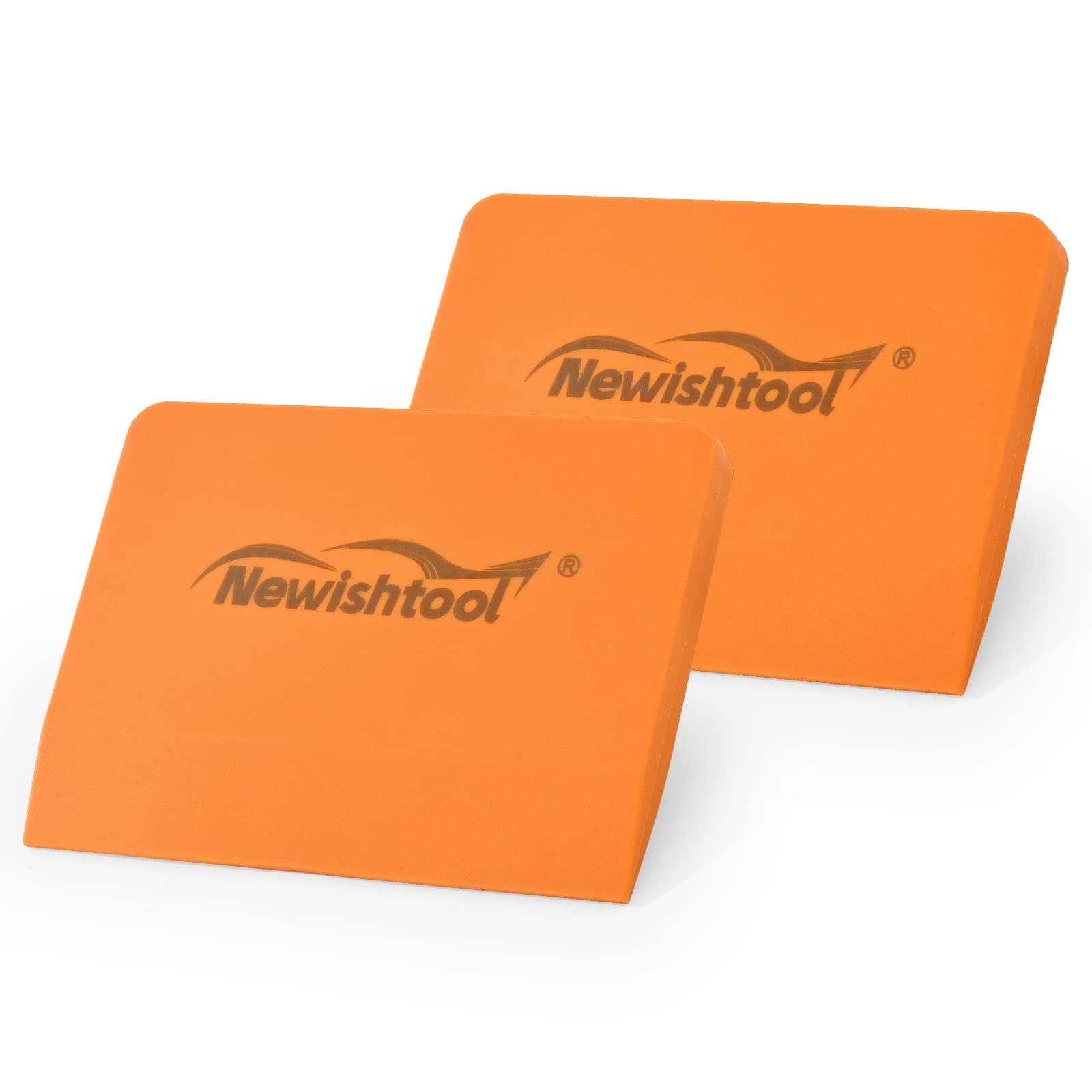 NEWISHTOOL Soft Silicone Small Squeegee for Vinyl, 2 PCS PPF Tools Window Tinting V-Blade Scraper for Window Film Application, Car Paint Protective Film Installation & Water Removal