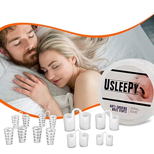 Upgrade Snoring Solution Device, 8 Set Anti Snoring Nasal Dilator 4 Size Nose Vents Stop Snoring Aid Snore Stopper Reduce Snoring for Ease Breathing Comfortable Sleeping Snore Relief