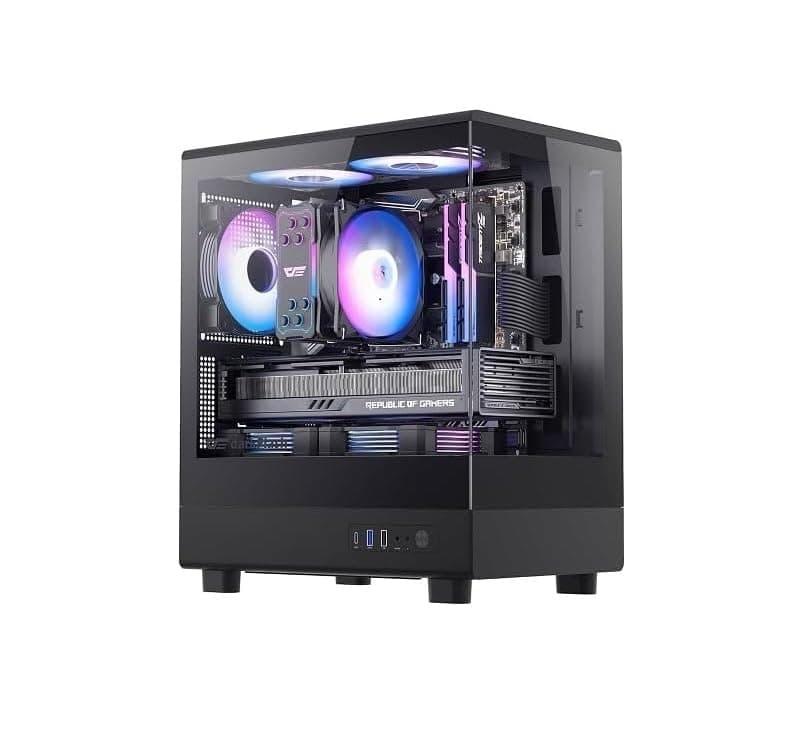 MICRO VIEW GAMING DESKTOP & WORKSTATION PC | CORE I7 PROCESSOR | 16GB RAM | GPU (OPTIONS) | 1TB NVME/SATA SSD | WINDOWS 10 | WIFI BT READY (COREI7 6700 + RX 6800 16GB DDR6)