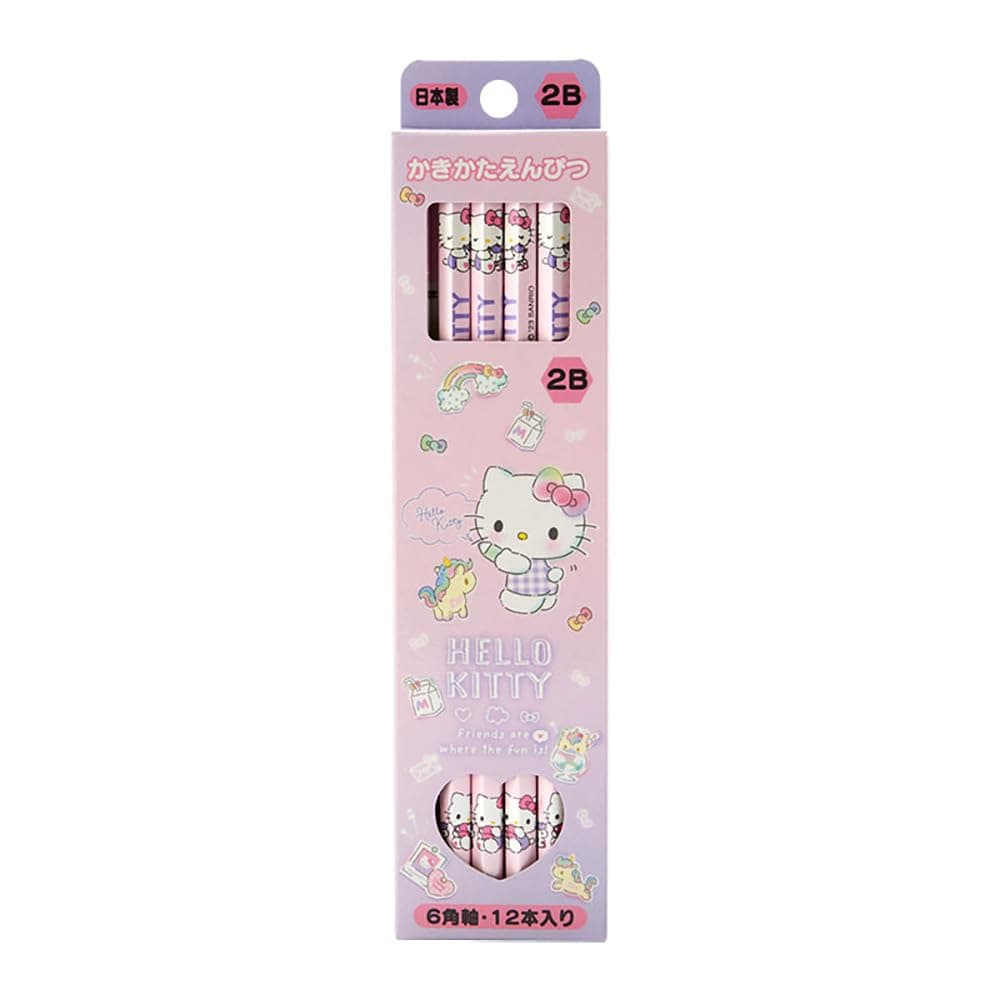 (SANRIO) Sanrio Hello Kitty Pencil Pack 2B Hello Kitty Kitty-chan hello kitty 0.8 x 0.8 x 17.6 cm Kids Learning Stationery Character 566152 SANRIO