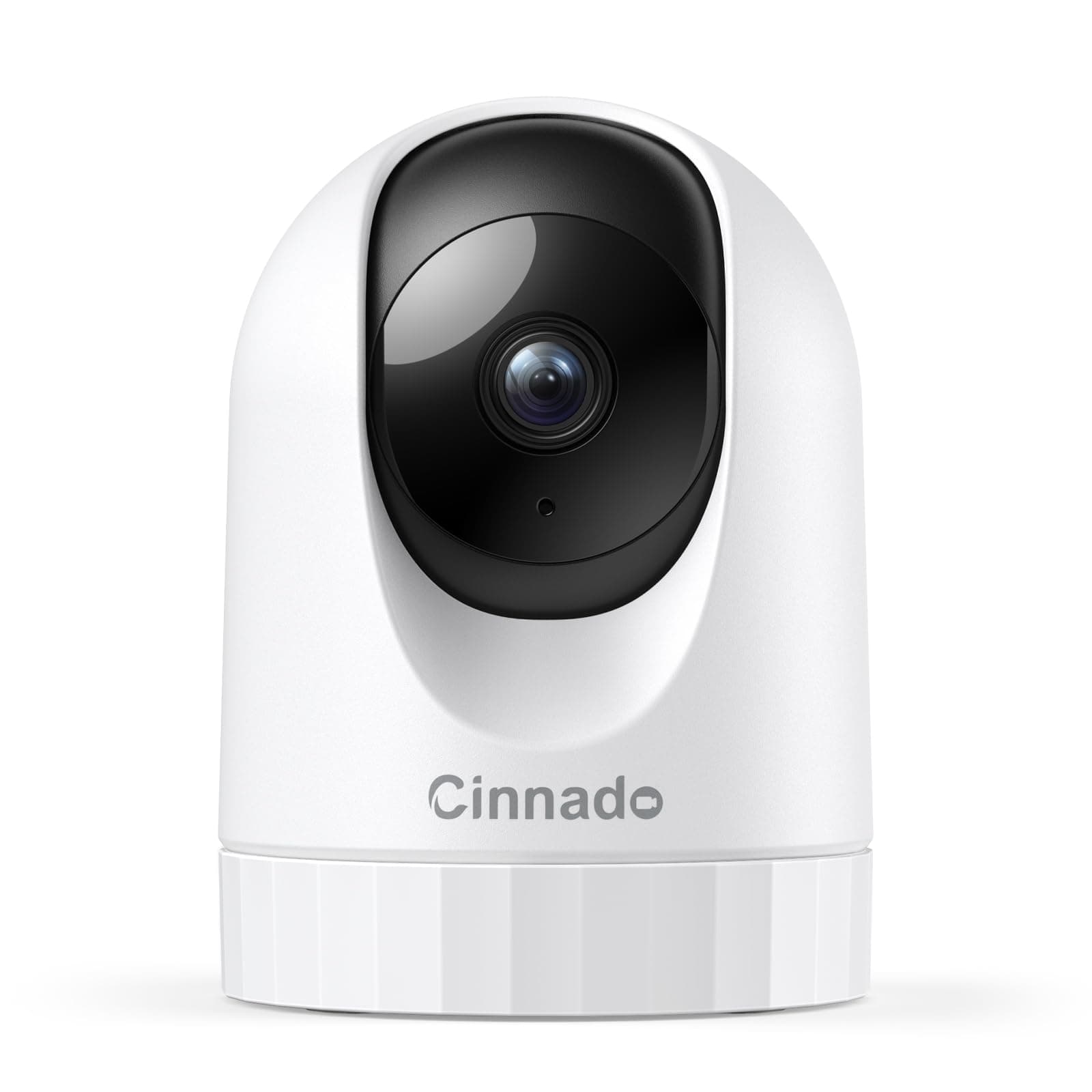Cinnado Security Camera Indoor-2K 360° WiFi Cameras for Home Security,Pet/Dog/Baby Camera with Phone app, 2-Way Audio, Night Vision, 24/7 SD Card Storage, Works with Alexa & Google Home (2.4Ghz)-D1