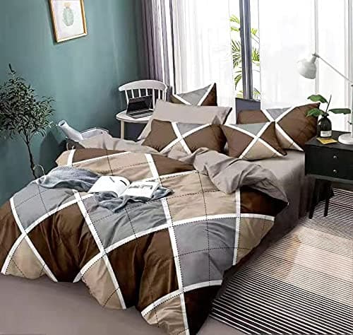 Ab Home Decor Super-Soft- 350TC Microfiber-AC Comforter Double Bed II Blanket/Dohar/Duvet for All Weather/Seasons-Glace Cotton