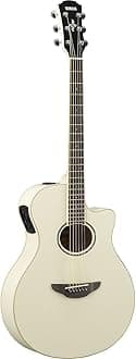 APX600 VW Thin Body Acoustic-Electric Guitar, Vintage White