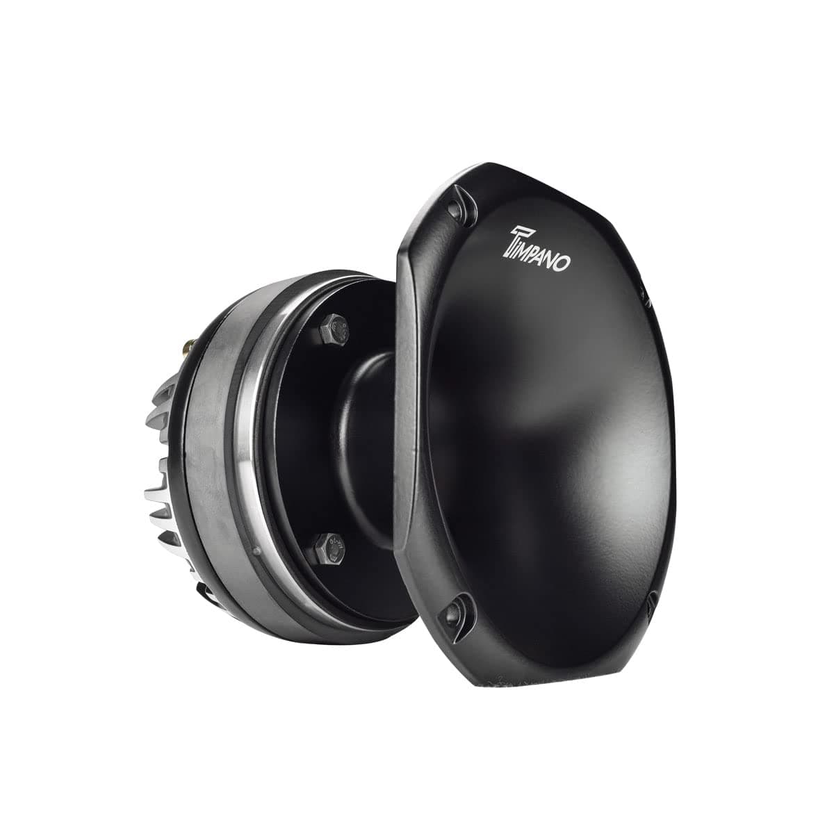 Timpano TPT-DH2000 2" Exit Compression Driver + Wired Tweeter Horn 450 Watts Max Power 8 Ohm 109 Db Slim Profile Aluminum Horn + Ferrite Driver, Black