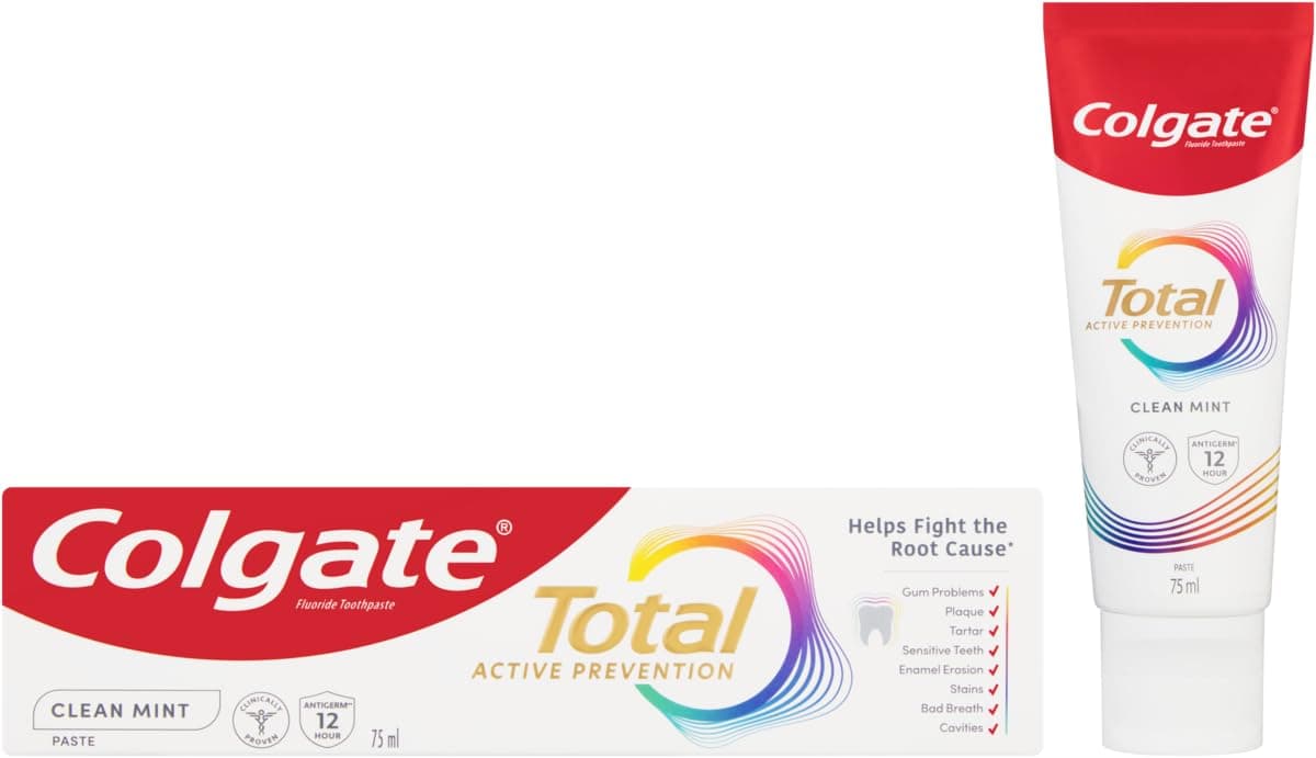 colgate toothpaste total 12 clean mint toothpaste 75ml