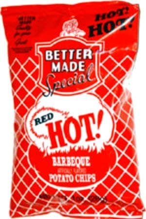 Better Made Red Hot! Barbecue Potato Chips, 1 oz (Pack Of 3)