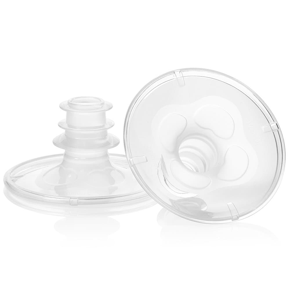 Feeding 2 Piece AdvancedFit Flange System with Access to Instructional Video, X-Small, 21.0mm (Pack of 2)