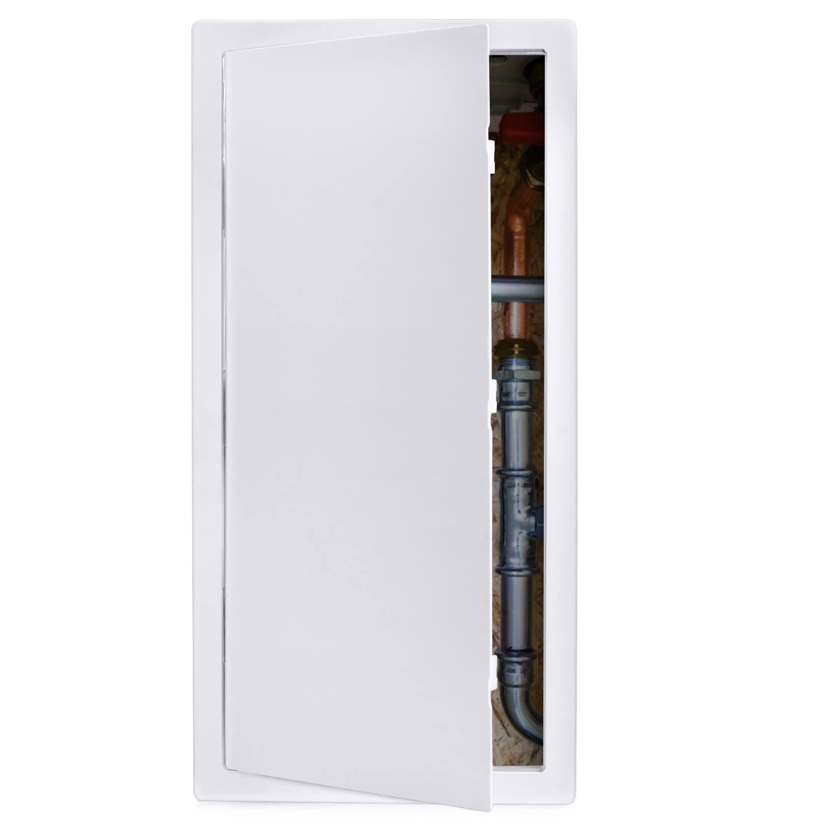 Plumbing Access Panel for Drywall 14 x 29 Inch Plastic Access Door Removable Wall Access Panel Ceiling Reinforced Hinged Durable White
