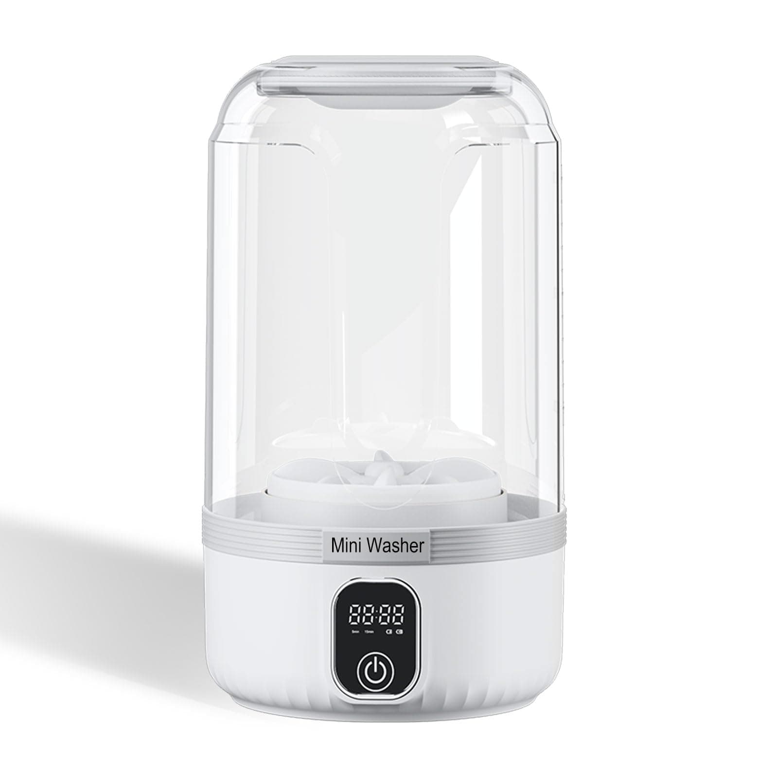 Portable Washing Machine,Upgrade Mini Washer Deeply Cleans Small Laundry Items, Socks, Underwear, Baby Clothes,Small Washer Is Suitable for Solo Living, Apartments, Hotels, Travel, And Camping White