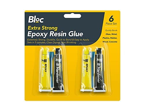 EPOXY GLUE SET - SUPER STRONG EFFECTIVE HOLDS IN JUST 5 MINUTES - GREAT FOR TOOL BOX - IDEAL TO CARRY OUT ANY REPAIRS IN EVERYDAY LIFE (Pack of 2)