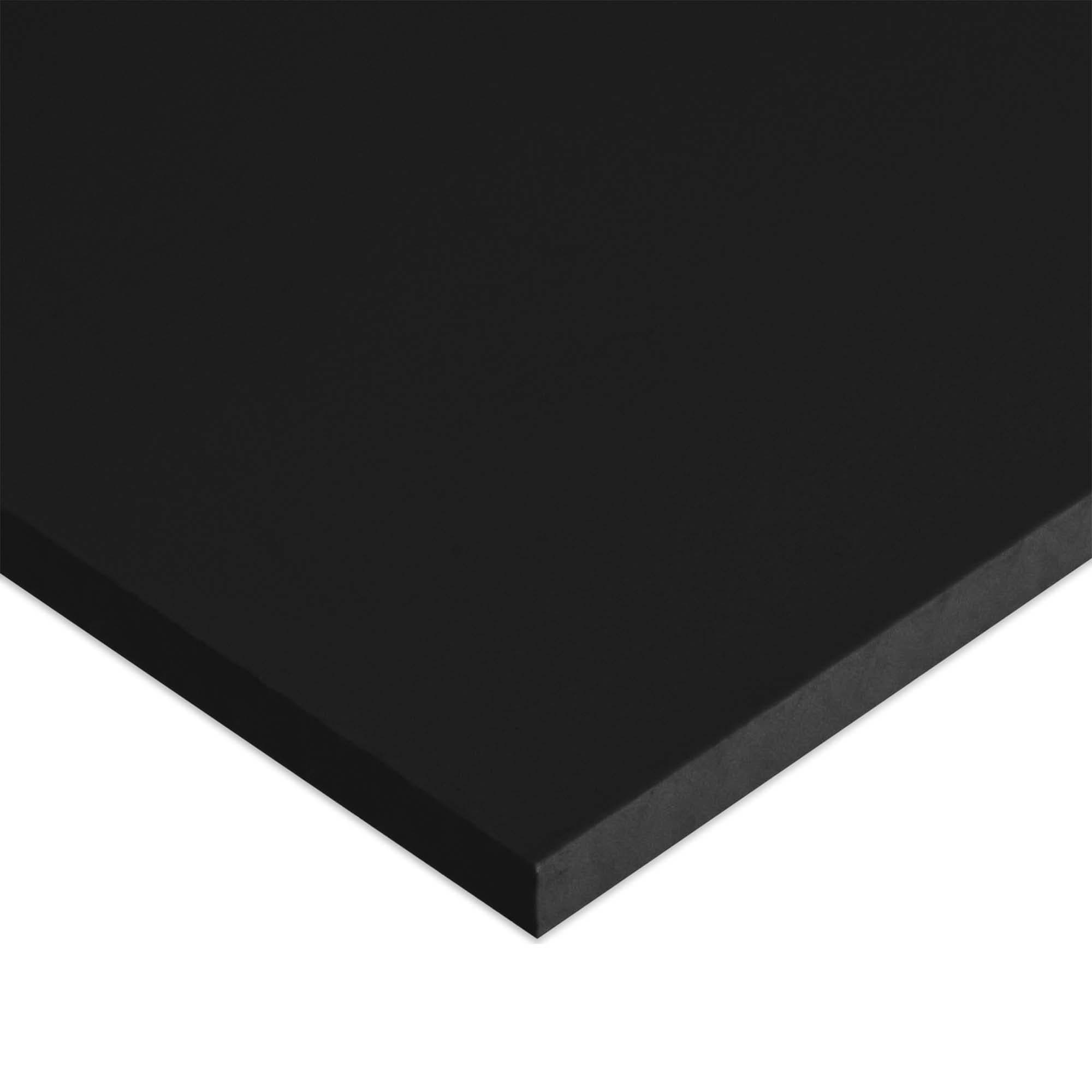 Polymersan Marine Board HDPE (High Density Polyethylene) Plastic Sheet 1/4" x 24" x 48” Black Color Textured