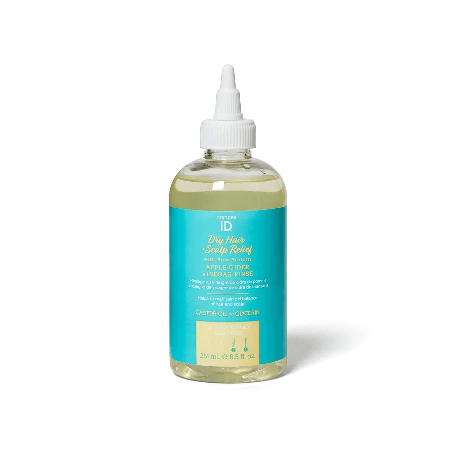 Texture ID Apple Cider Vinegar Rinse, Helps Maintain the pH Balance of Hair, Increases Shine, Reduces Frizz, Paraben Free, Crueltyfree,