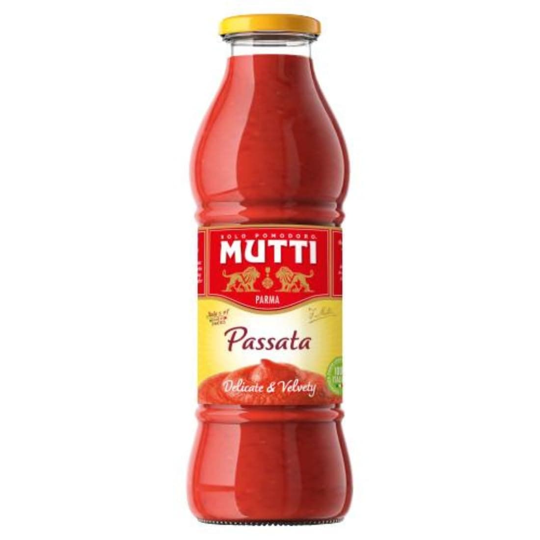 Mutti Parma Passata Di Pomodoro Tomato Puree • Italian Sun-Ripened Tomatoes • Delicate & Velvety, 14.11 oz ℮ 400 g