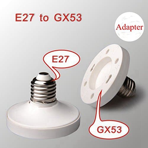 E27 to GX53 Base Screw LED Lamp Bulb Holder Adapter Socket Converter