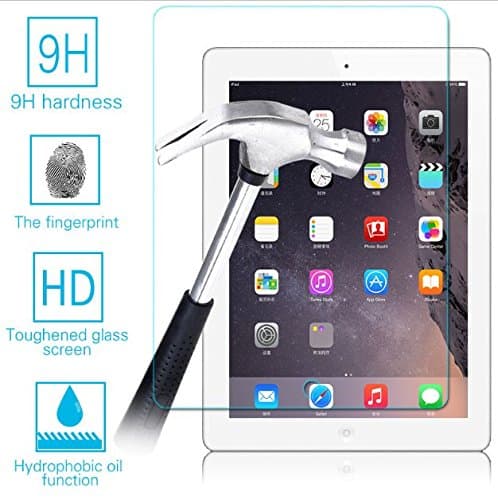 iPad 2 / iPad 3 / iPad 4 Screen Protector, MicroNano™ Glass Screen Protector[Tempered Glass] Ultra-clear Glass Screen Protector Perfect Fit for iPad 2,3,4, Rounded Edges 0.4mm Thin anti-scratch/shatterproof/fingerprint (Ipad 2 3 4)