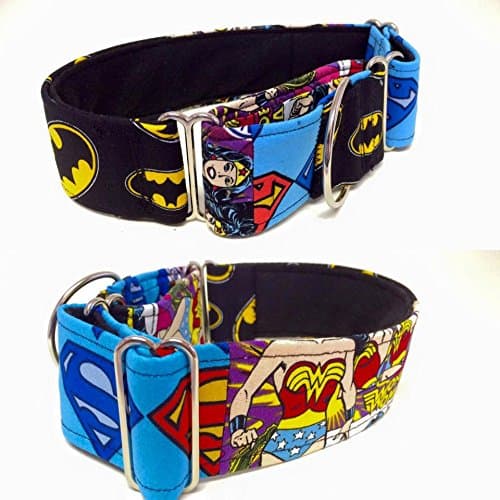 DC Superheroes Mashup Patchwork Dog Collar