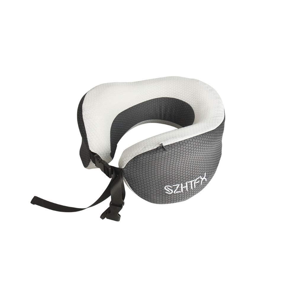 （Cool Version）Breathable Travel Pillow - Memory Foam Support Neck Pillow - Comfortably Supports The Head, Neck and Chin in Any Sitting Position.A Patented Product. Adult Size(Travel Pillow)