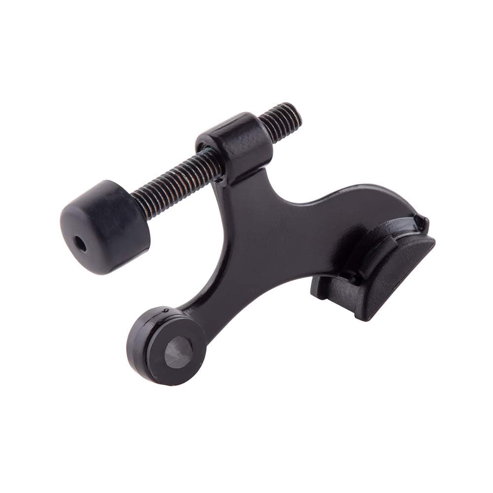 HOME MASTER HARDWARE12 Pack Hinge Pin Door Stops Heavy Duty Adjustable Door Stopper Doorstop Matte Black