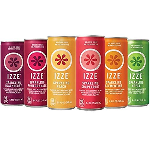 IZZE 6 Flavor Sampler Variety Pack, 8.4oz Cans (Pack of 12)