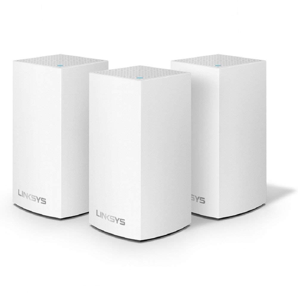 Linksys Velop Mesh Home WiFi System, 4,500 Sq. ft Coverage, 30+ Devices, Speeds up to (AC1300) 1.3Gbps - WHW0103