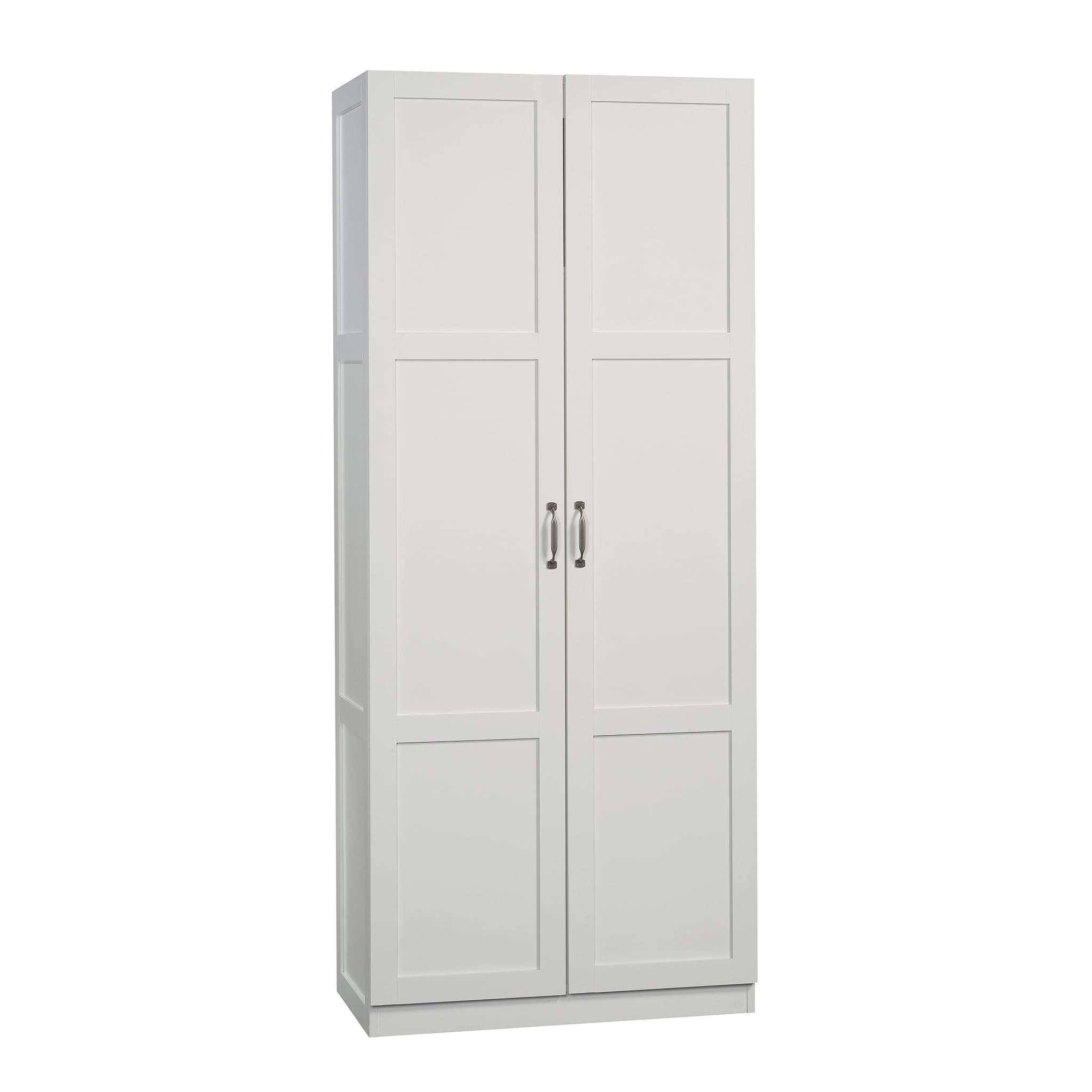 Sauder Storage Cabinet, Soft White Finish