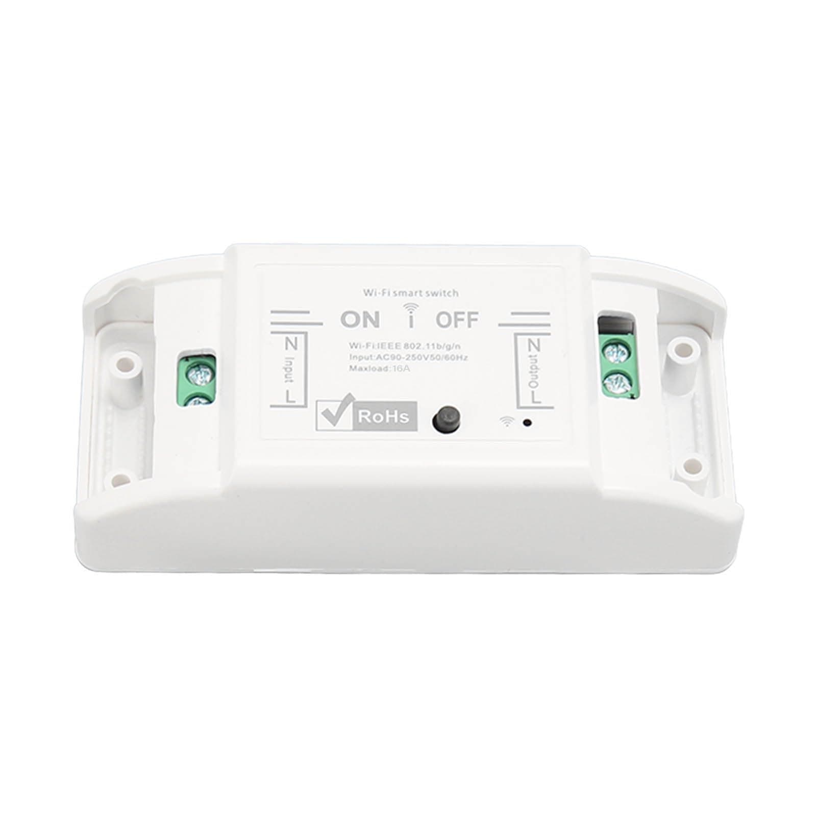 Mini Smart Relay WiFi Switch,DIY Smart Light Switch Module Smart Life, 8 Groups Timing Tasks,V0 Rating,Wireless Light Remote Control Module for Tuya APP for ZigBe