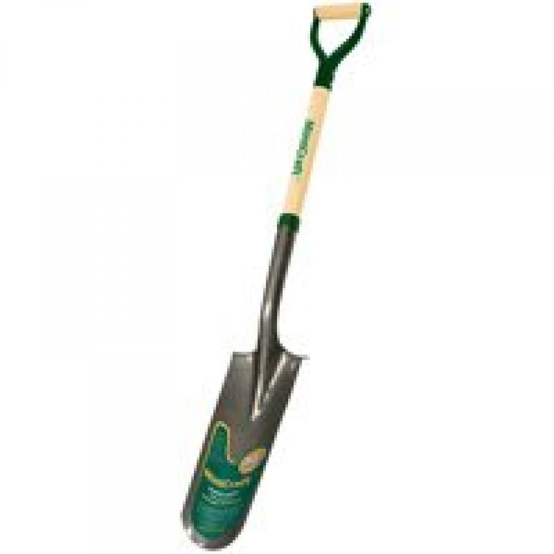 MINTCRAFT 33278 D-Handle Drain Spade with Wood Handle