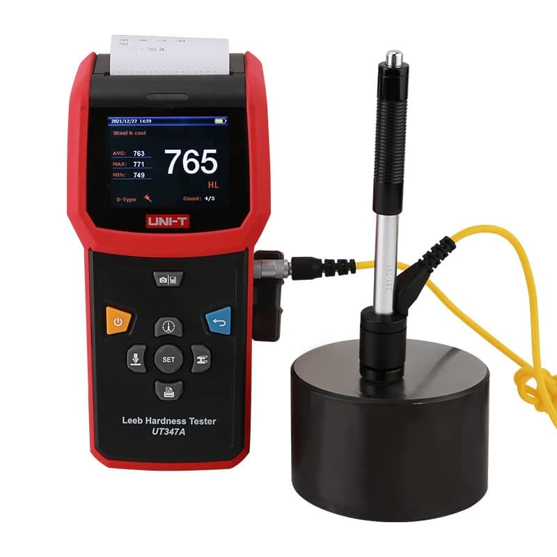 UNI-T Leeb Hardness Hardness Tester with Inbuilt Thermal Printer, Mobile Phone Bluetooth App and PC Software Analysis