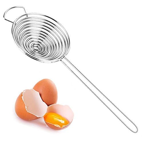 Egg Yolk Separator,YoJiSa Stainless Steel Filter Egg Sieve,Egg Yolk White Divider Separator,Egg Strainer,Kitchen Utility Gadget Cooking Baking Tools and Easy Clean