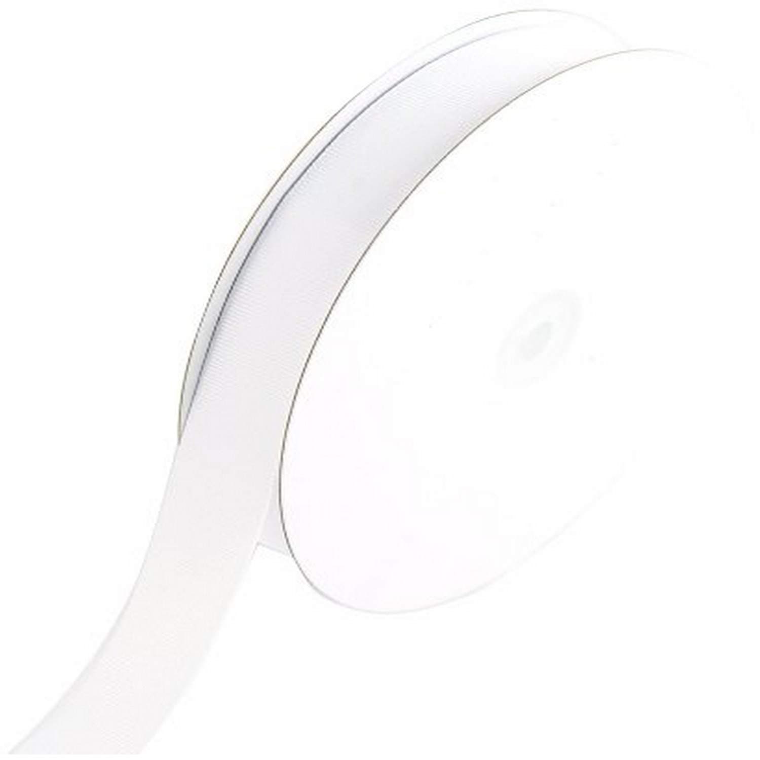 Creative Ideas GRO0708-029 7/8-Inch Solid Grosgrain Ribbon, 50-Yard, White
