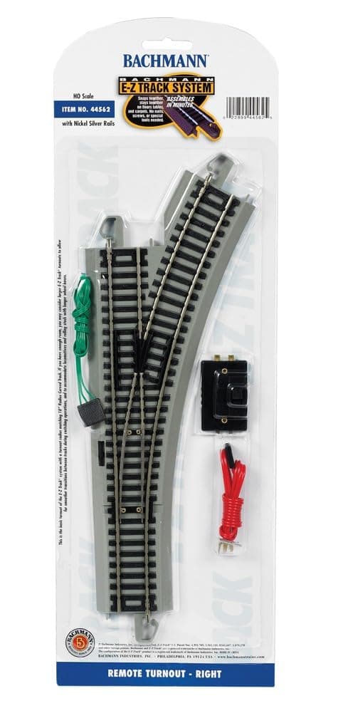 Trains Snap-Fit E-Z Track Remote Turnout - Right