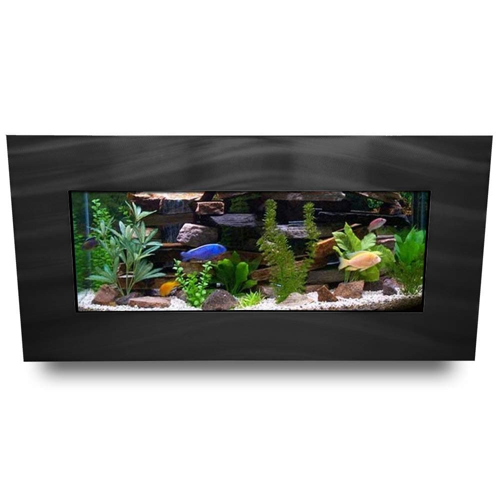 Aussie Aquariums AA-Skyline-BBLACK 2.0 Wall Mounted Aquarium Brushed Black