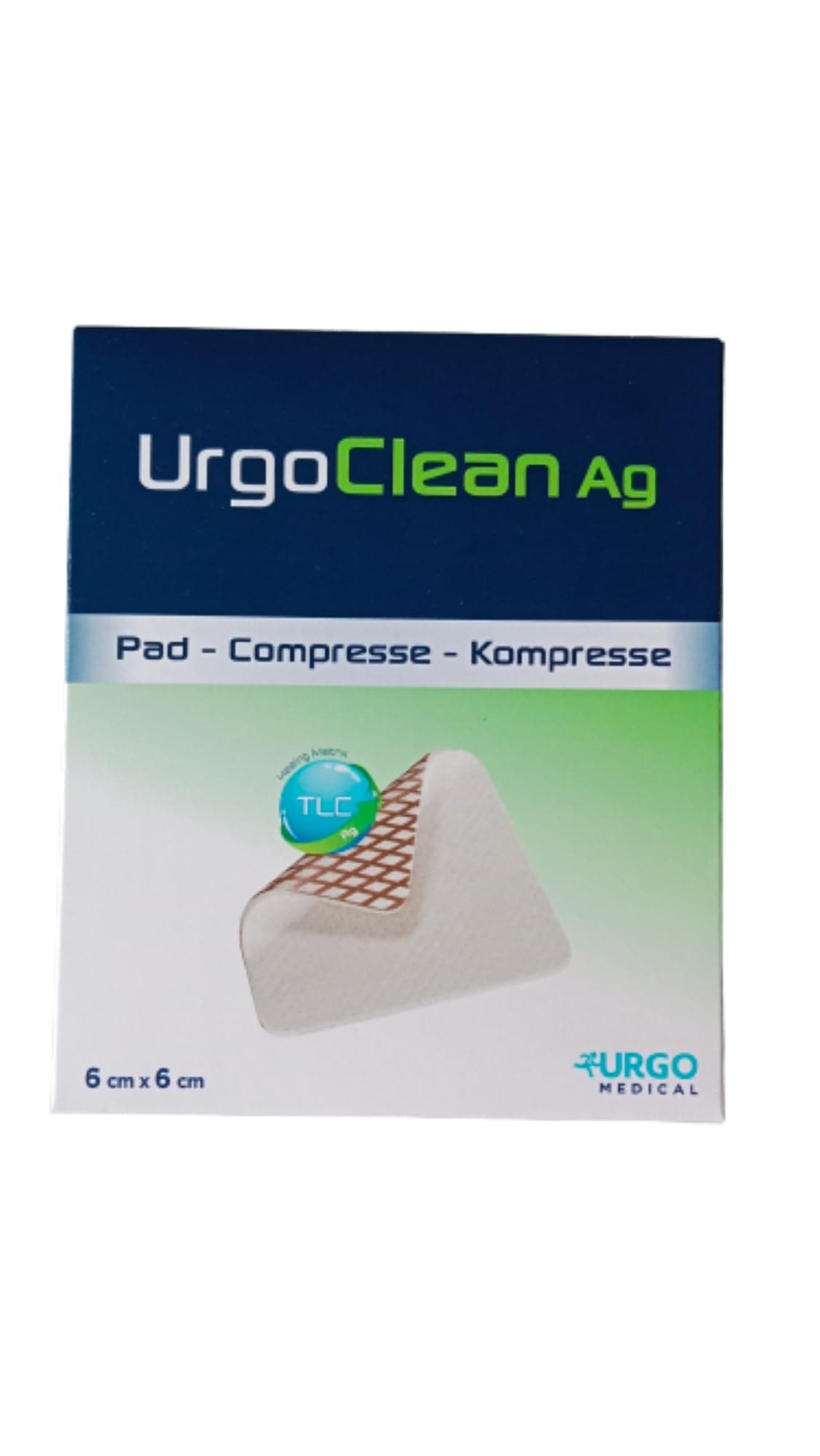 Eucare UrgoClean Ag 6X6 CM Wound Dressing Pads, 1 count, One Size