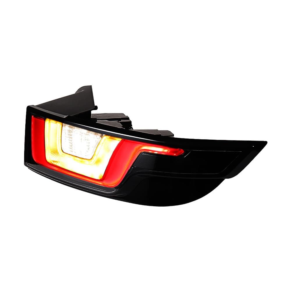 Tail Light Brake Replacement for Range Rover Evoque 2016-2018, Tail Lamp Assembly Land Rover Evoque Accessories Red/Amber/White Running DRL Turn Signal Reverse Lamp (Red/Clear Lens, LH+RH)