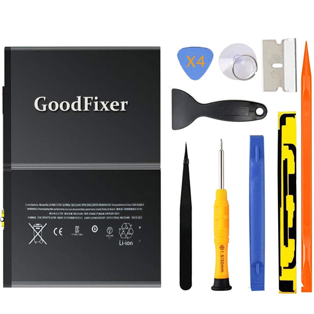 A1484 Battery Replacement for iPad (5th 6th 7th 8th 9th Generation) Model: A1822 A1823 A1893 A1954 A2197 A2198 A2200 A2270 A2428 A2429 A2430 A2602 A2603 A2604 A1474 A1475), for iPad 5/6/7/8/9/Air 1