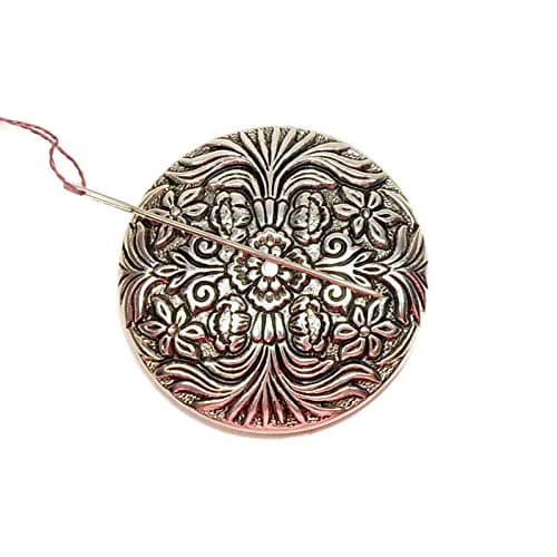 Antique Silver Florentine Needle Minder Magnet