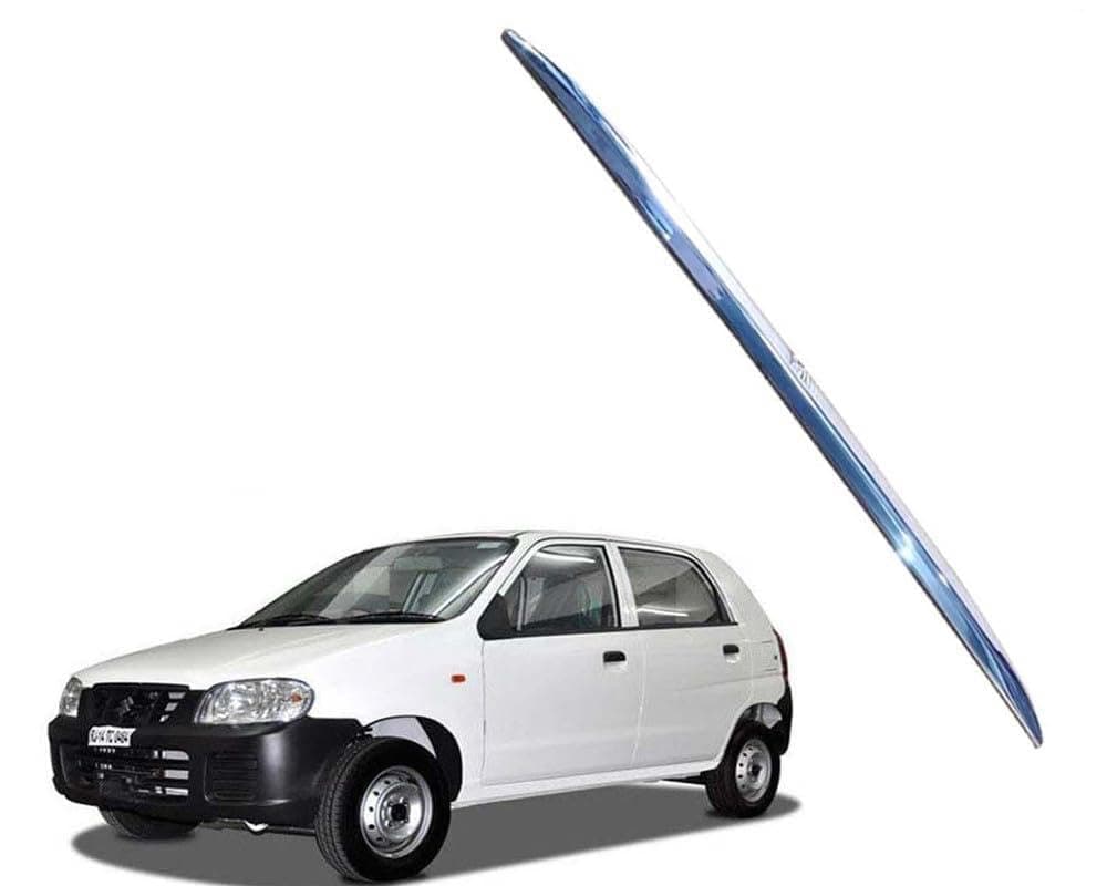 ABS Plastic Chrome Finish Car Diggi Garnish Silver Dicky Patti Compatible for Maruti Alto