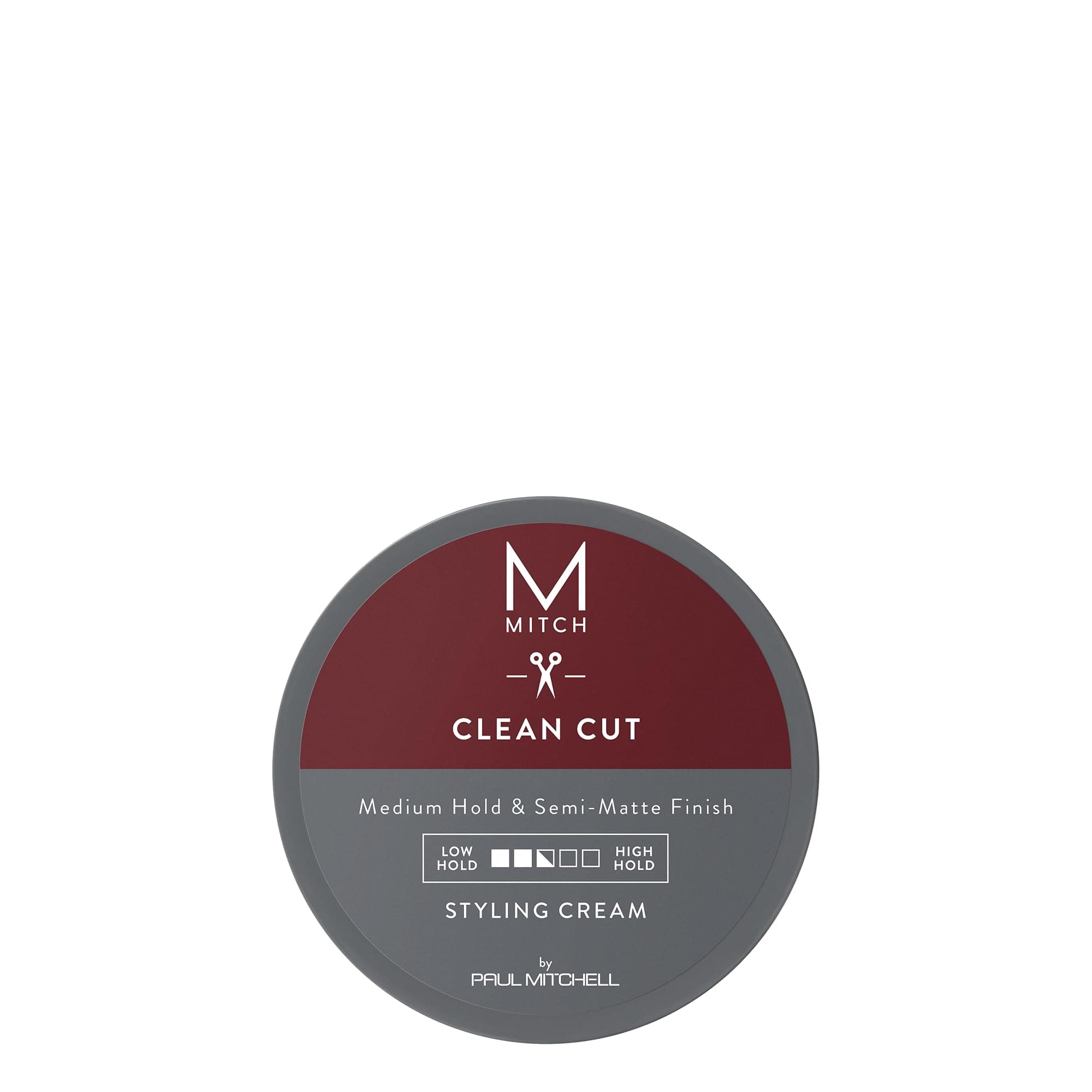 by Paul Mitchell Clean Cut Styling Cream for Men, Medium Hold, Semi-Matte Finish, For All Hair Types + Short to Medium Hair, 3 oz.