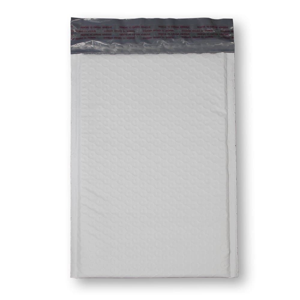 KKBESTPACK #2 8.5x11 inch Poly Bubble Mailer Self Seal Padded Envelopes, White, 100 Piece