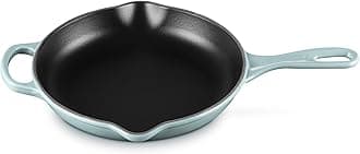 Enameled Cast Iron Signature Iron Handle Skillet, 9", Sea Salt