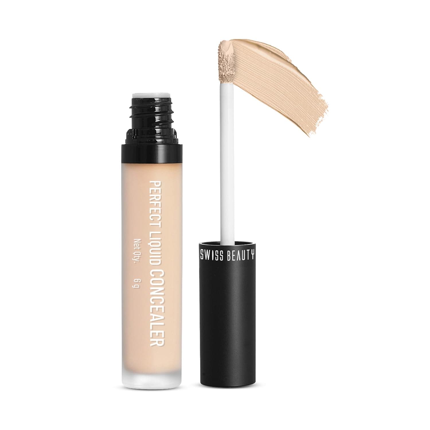 Liquid Light Weight Concealer With Full Coverage |Easily Blendable Concealer For Face Makeup With Matte Finish | Shade- Light - Moyen, 6g