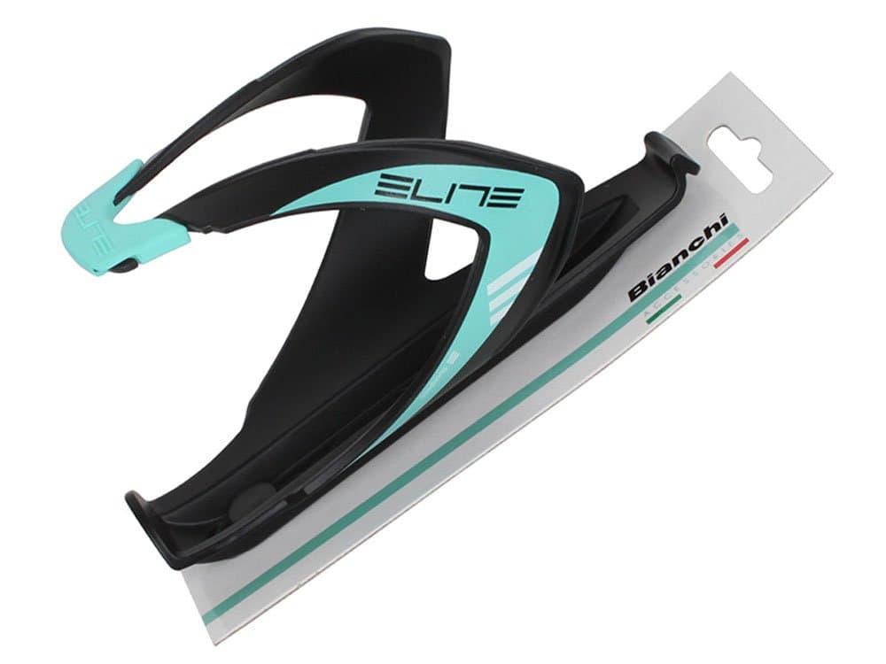 Elite Mat Black / Celeste Water Bottle Cage