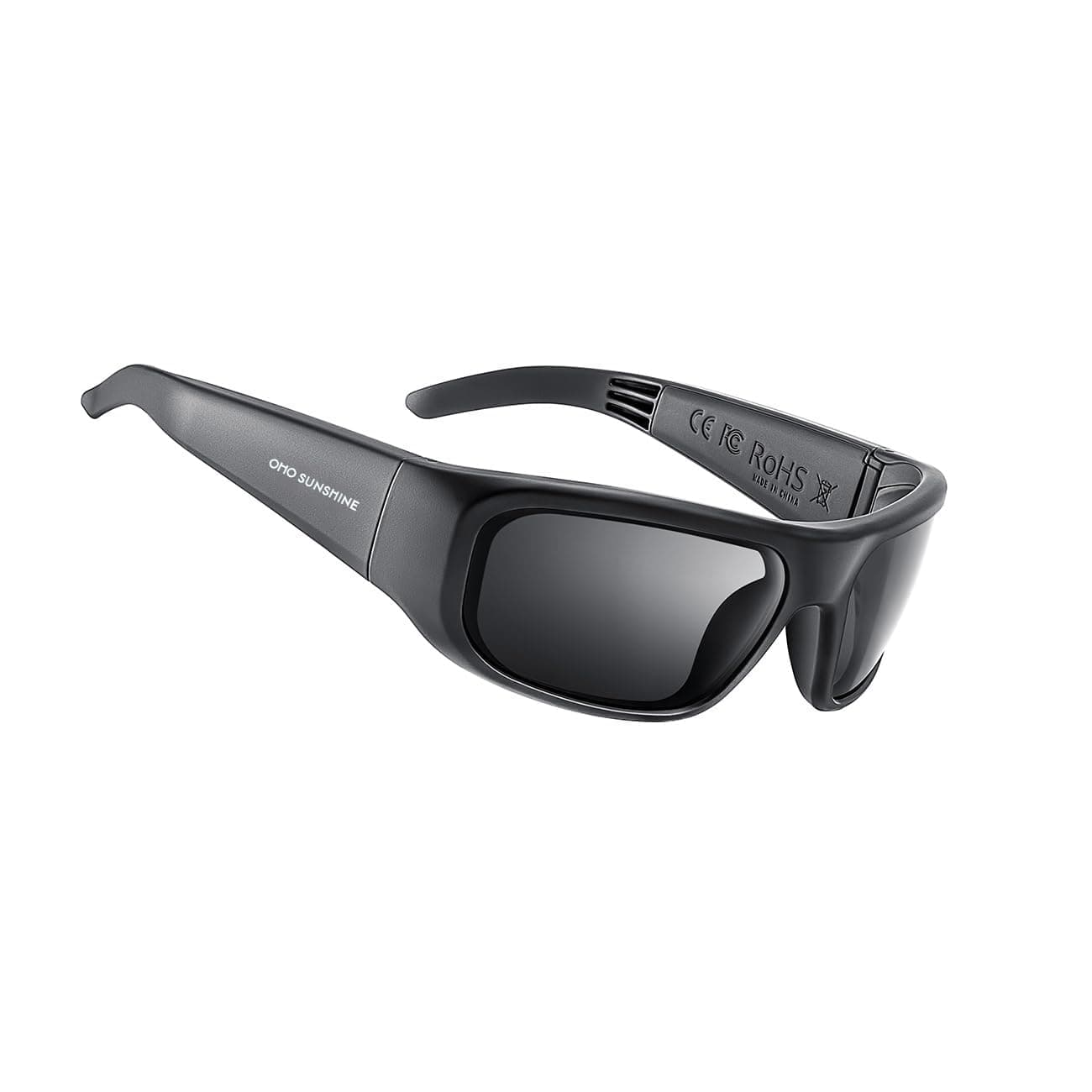 OhO sunshine, Polarized Sunglasses with Bluetooth Speaker, Open Ear Audio, Athletic/Outdoor UV Protection and Voice Control