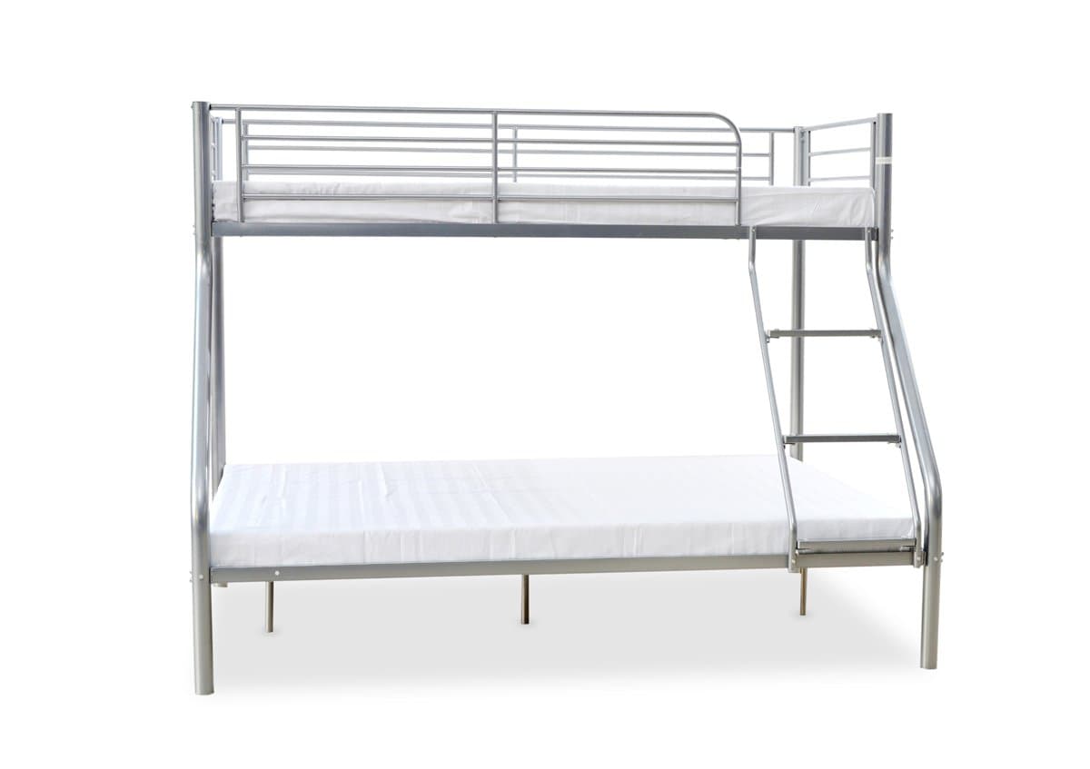 BUNK BED TWIN SLEEPER SILVER METAL